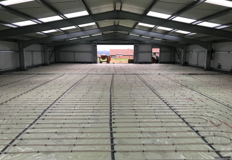 Total NRG underfloor heating for prestige car garage