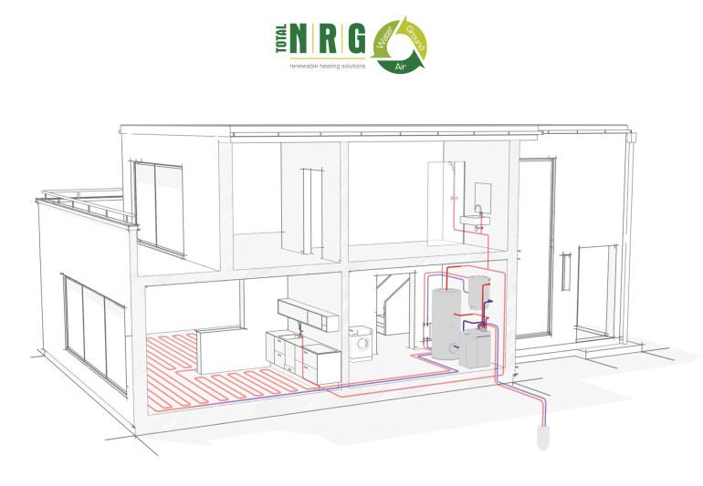 Total NRG Ltd schematic of a ground source pump