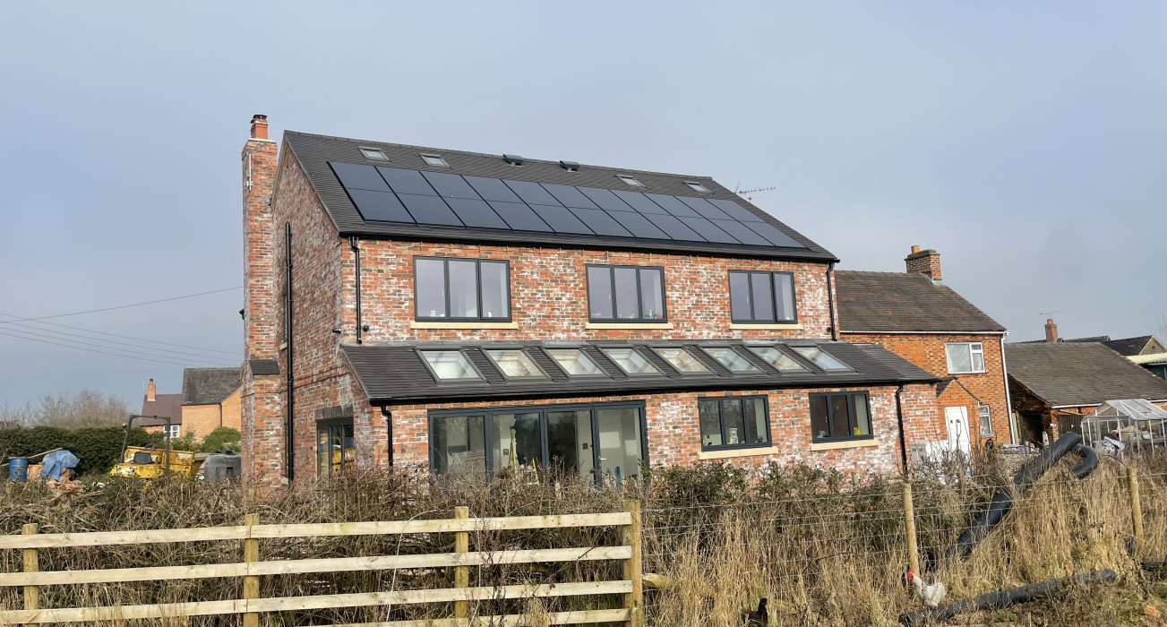 Total NRG Using Viridian Solar & Stiebel Eltron ASHP Church Leigh